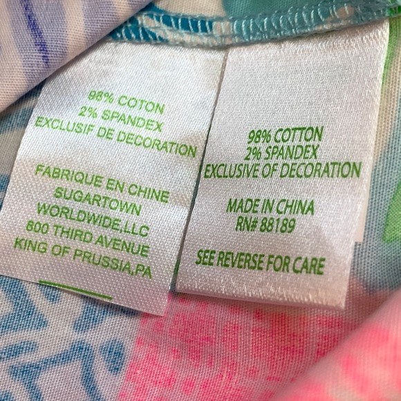 Lilly Pulitzer Patchwork‎ Wrap Skort Multicolor Vibrant Resort Preppy Style Sz 0 - Picture 7 of 12